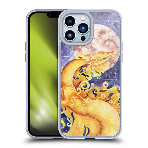 Carla Morrow Dragons Golden Sun Dragon Soft Gel Case for Apple iPhone 13 Pro Max