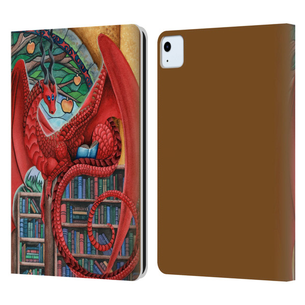 Carla Morrow Dragons Gateway Of Knowledge Leather Book Wallet Case Cover For Apple iPad Air 2020 / 2022