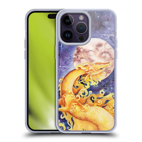 Carla Morrow Dragons Golden Sun Dragon Soft Gel Case for Apple iPhone 14 Pro Max