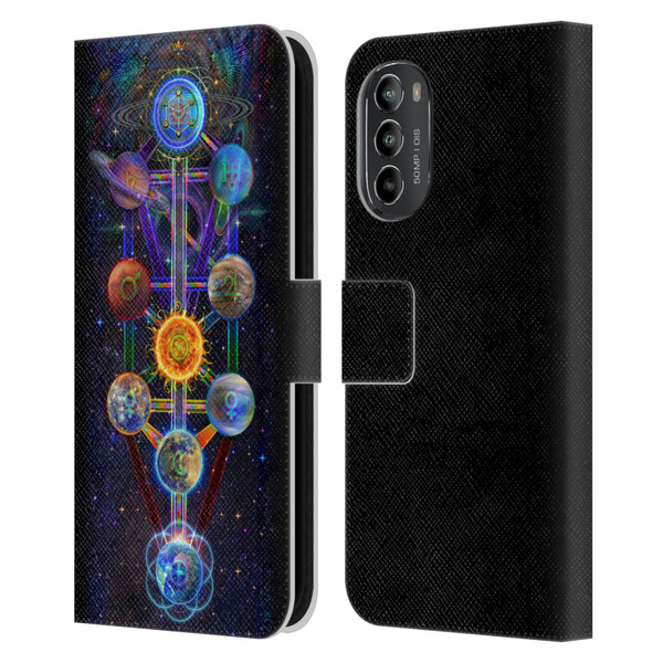 Jumbie Art Visionary Tree Of Life Leather Book Wallet Case Cover For Motorola Moto G82 5G