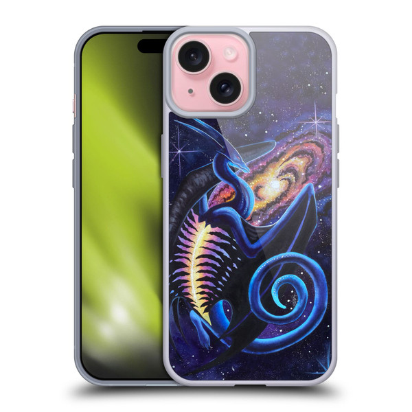 Carla Morrow Dragons Galactic Entrancement Soft Gel Case for Apple iPhone 15