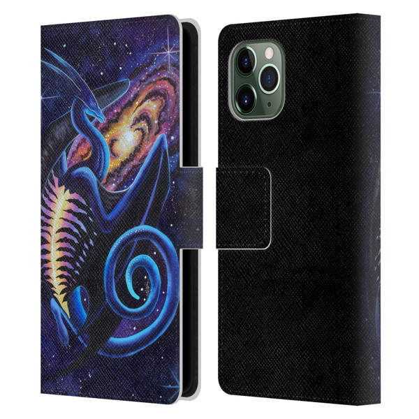 Carla Morrow Dragons Galactic Entrancement Leather Book Wallet Case Cover For Apple iPhone 11 Pro