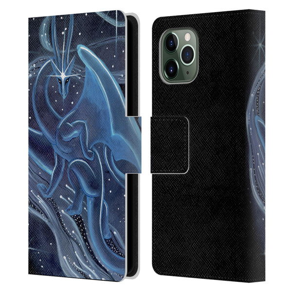 Carla Morrow Dragons I Shall Guide You Leather Book Wallet Case Cover For Apple iPhone 11 Pro