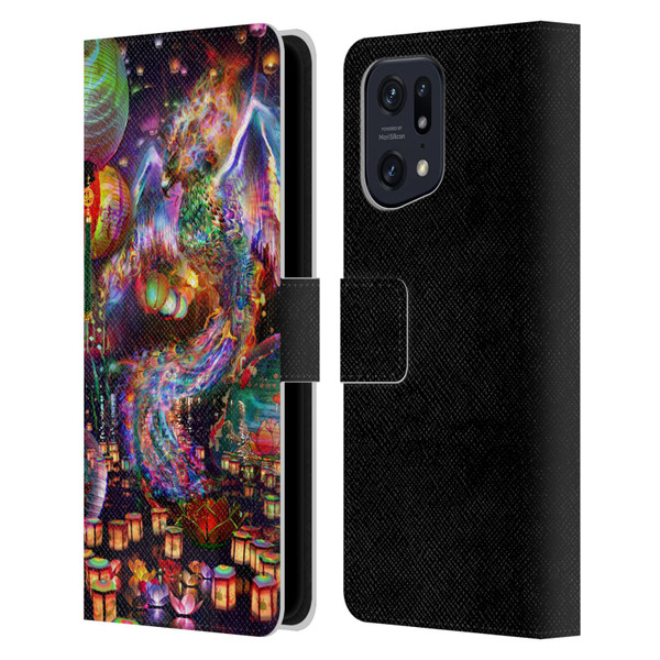 Jumbie Art Visionary Phoenix Leather Book Wallet Case Cover For OPPO Find X5