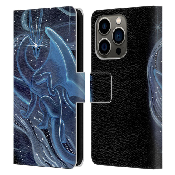 Carla Morrow Dragons I Shall Guide You Leather Book Wallet Case Cover For Apple iPhone 14 Pro