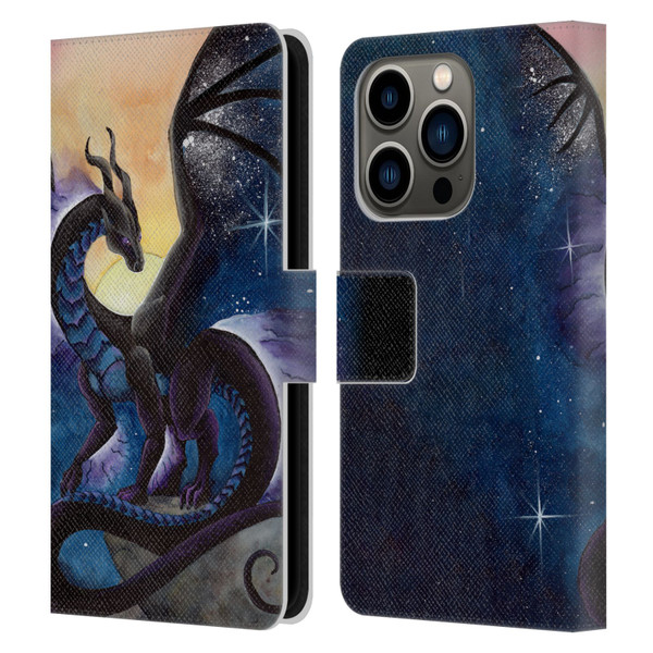 Carla Morrow Dragons Nightfall Leather Book Wallet Case Cover For Apple iPhone 14 Pro
