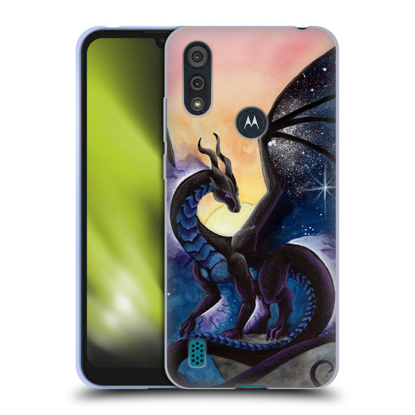 Carla Morrow Dragons Nightfall Soft Gel Case for Motorola Moto E6s (2020)