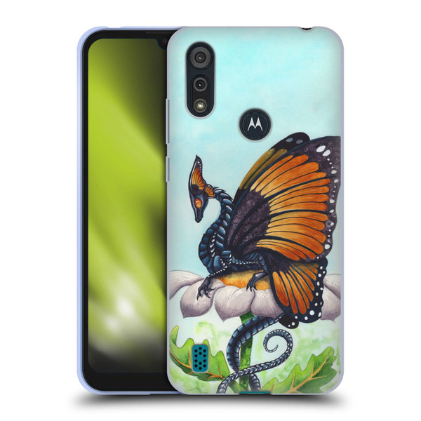 Carla Morrow Dragons The Monarch Soft Gel Case for Motorola Moto E6s (2020)