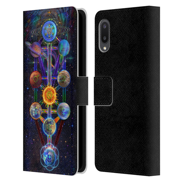 Jumbie Art Visionary Tree Of Life Leather Book Wallet Case Cover For Samsung Galaxy A02/M02 (2021)