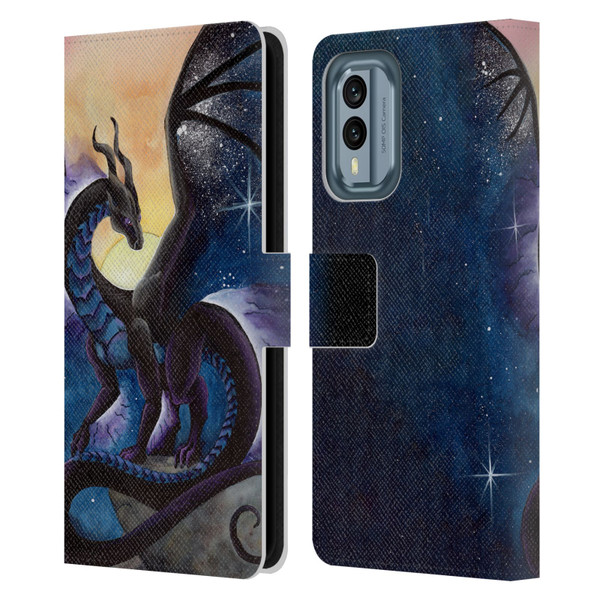 Carla Morrow Dragons Nightfall Leather Book Wallet Case Cover For Nokia X30