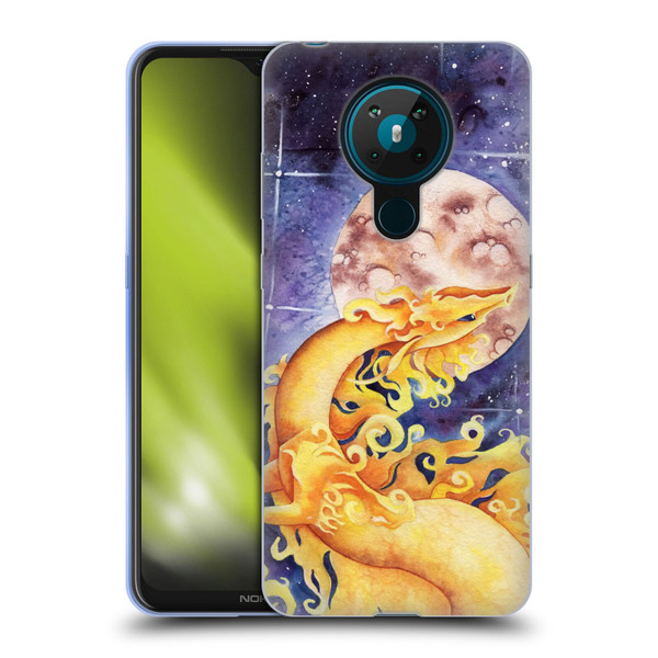Carla Morrow Dragons Golden Sun Dragon Soft Gel Case for Nokia 5.3