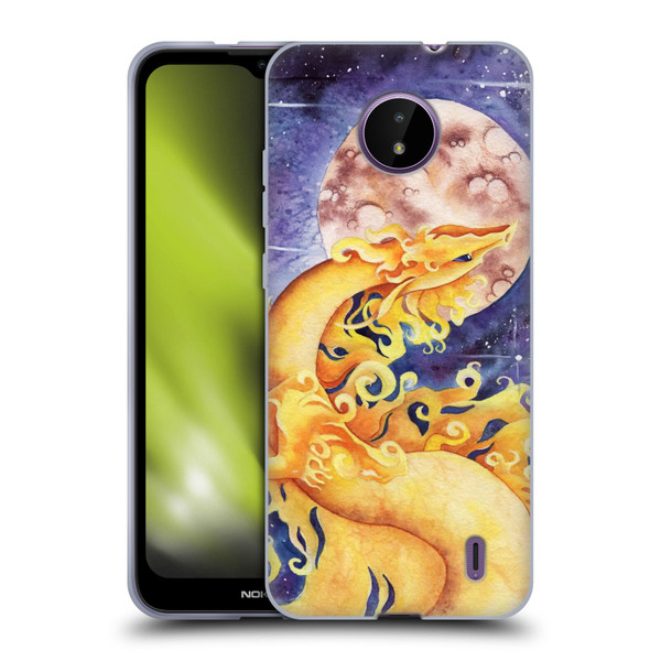 Carla Morrow Dragons Golden Sun Dragon Soft Gel Case for Nokia C10 / C20