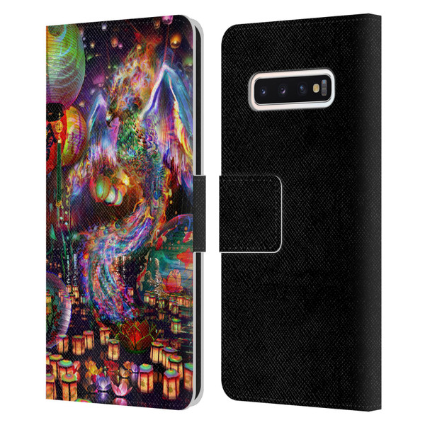 Jumbie Art Visionary Phoenix Leather Book Wallet Case Cover For Samsung Galaxy S10