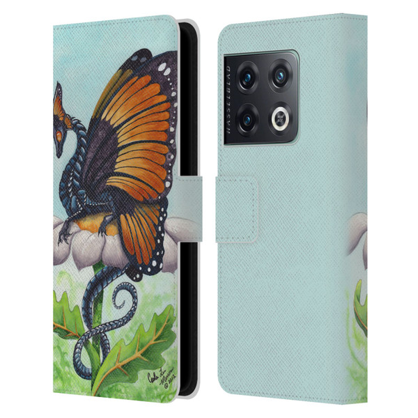 Carla Morrow Dragons The Monarch Leather Book Wallet Case Cover For OnePlus 10 Pro