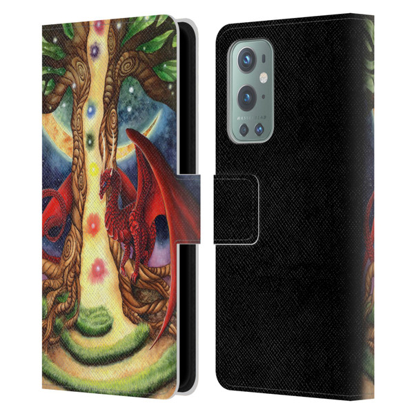 Carla Morrow Dragons Gateway Of Awakening Leather Book Wallet Case Cover For OnePlus 9