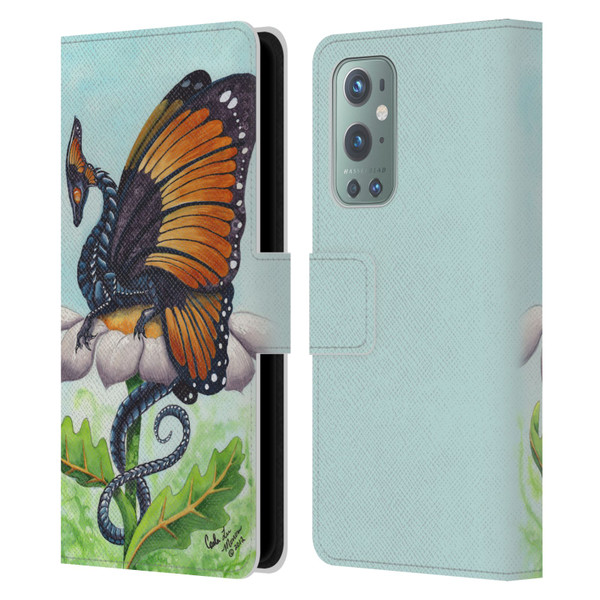 Carla Morrow Dragons The Monarch Leather Book Wallet Case Cover For OnePlus 9