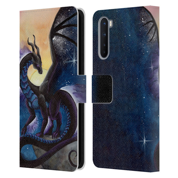 Carla Morrow Dragons Nightfall Leather Book Wallet Case Cover For OnePlus Nord 5G
