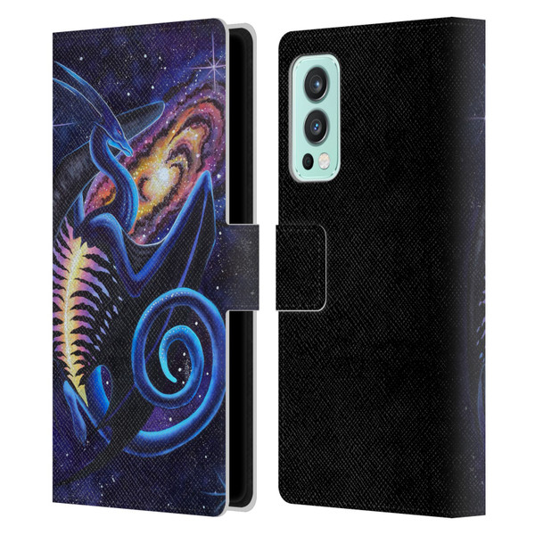 Carla Morrow Dragons Galactic Entrancement Leather Book Wallet Case Cover For OnePlus Nord 2 5G