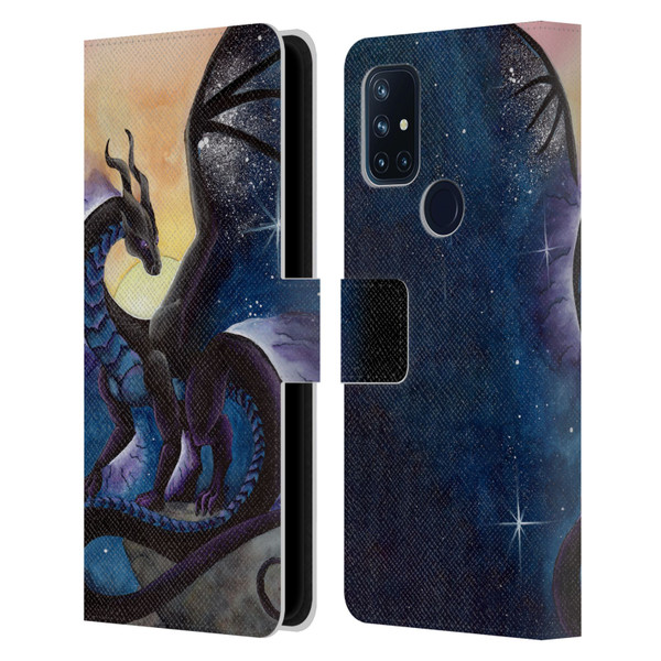 Carla Morrow Dragons Nightfall Leather Book Wallet Case Cover For OnePlus Nord N10 5G