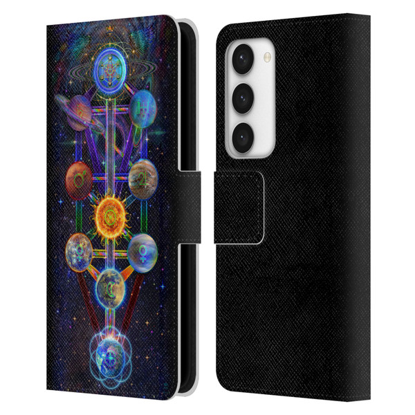 Jumbie Art Visionary Tree Of Life Leather Book Wallet Case Cover For Samsung Galaxy S23 5G