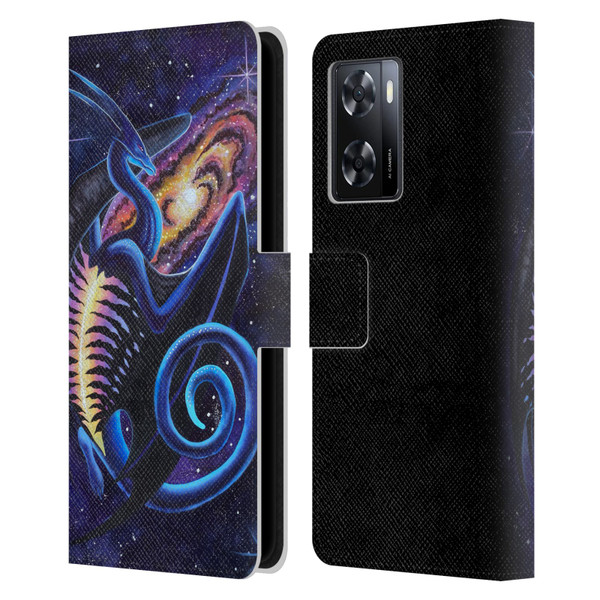 Carla Morrow Dragons Galactic Entrancement Leather Book Wallet Case Cover For OPPO A57s