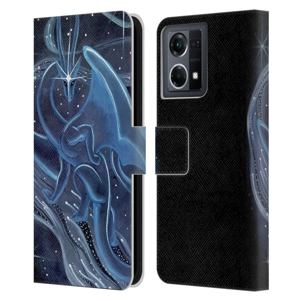Carla Morrow Dragons I Shall Guide You Leather Book Wallet Case Cover For OPPO Reno8 4G