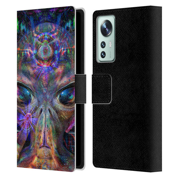 Jumbie Art Visionary Alien Leather Book Wallet Case Cover For Xiaomi 12