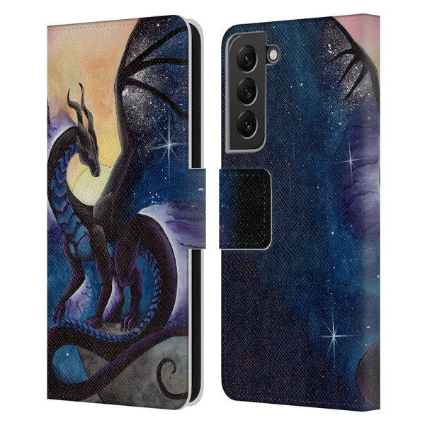 Carla Morrow Dragons Nightfall Leather Book Wallet Case Cover For Samsung Galaxy S22+ 5G