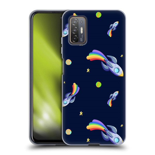 Carla Morrow Patterns Rocketship Soft Gel Case for HTC Desire 21 Pro 5G