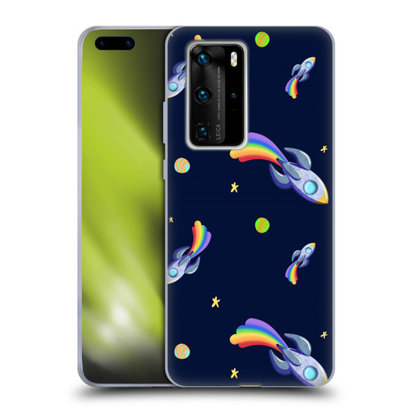 Carla Morrow Patterns Rocketship Soft Gel Case for Huawei P40 Pro / P40 Pro Plus 5G