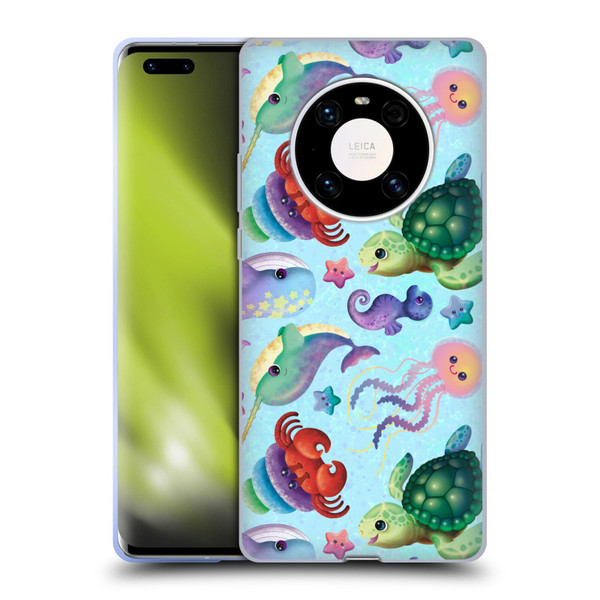 Carla Morrow Patterns Sea Life Soft Gel Case for Huawei Mate 40 Pro 5G