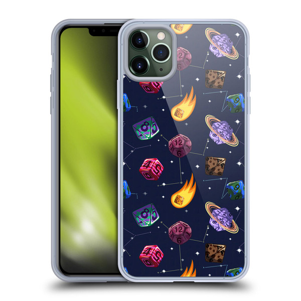 Carla Morrow Patterns Colorful Space Dice Soft Gel Case for Apple iPhone 11 Pro Max