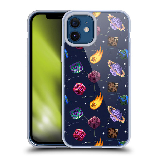 Carla Morrow Patterns Colorful Space Dice Soft Gel Case for Apple iPhone 12 / iPhone 12 Pro