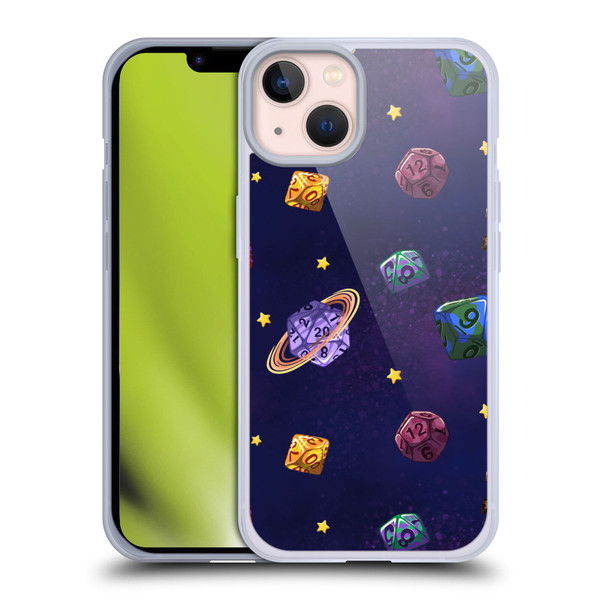 Carla Morrow Patterns Dice Numbers Soft Gel Case for Apple iPhone 13