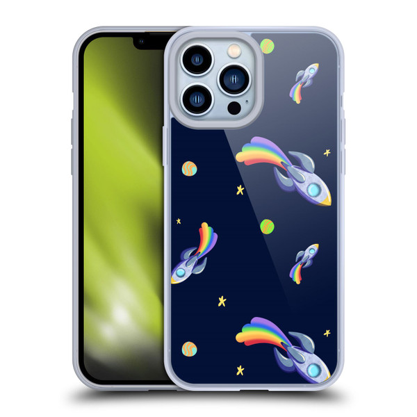 Carla Morrow Patterns Rocketship Soft Gel Case for Apple iPhone 13 Pro Max
