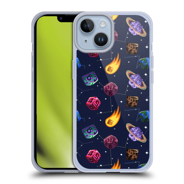 Carla Morrow Patterns Colorful Space Dice Soft Gel Case for Apple iPhone 14