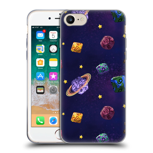 Carla Morrow Patterns Dice Numbers Soft Gel Case for Apple iPhone 7 / 8 / SE 2020 & 2022