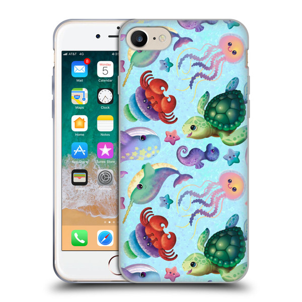 Carla Morrow Patterns Sea Life Soft Gel Case for Apple iPhone 7 / 8 / SE 2020 & 2022