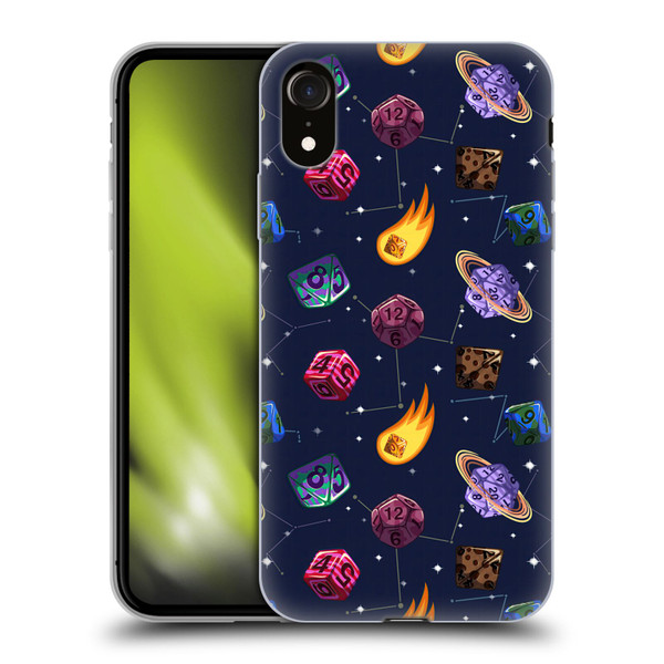 Carla Morrow Patterns Colorful Space Dice Soft Gel Case for Apple iPhone XR