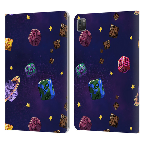 Carla Morrow Patterns Dice Numbers Leather Book Wallet Case Cover For Apple iPad Pro 11 2020 / 2021 / 2022