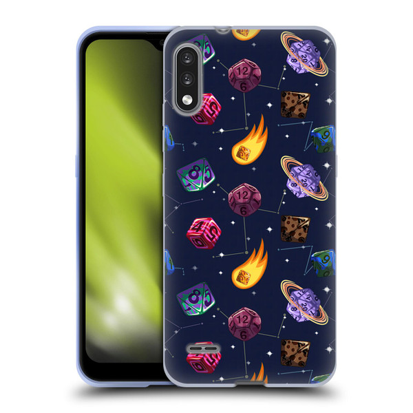 Carla Morrow Patterns Colorful Space Dice Soft Gel Case for LG K22