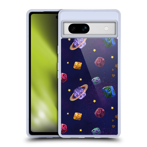 Carla Morrow Patterns Dice Numbers Soft Gel Case for Google Pixel 7a