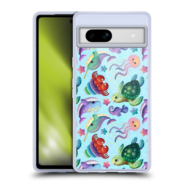 Carla Morrow Patterns Sea Life Soft Gel Case for Google Pixel 7a