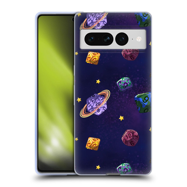 Carla Morrow Patterns Dice Numbers Soft Gel Case for Google Pixel 7 Pro