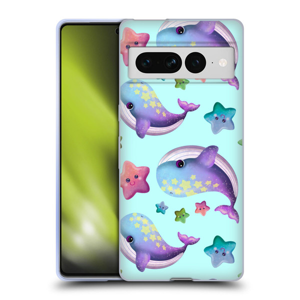 Carla Morrow Patterns Whale And Starfish Soft Gel Case for Google Pixel 7 Pro