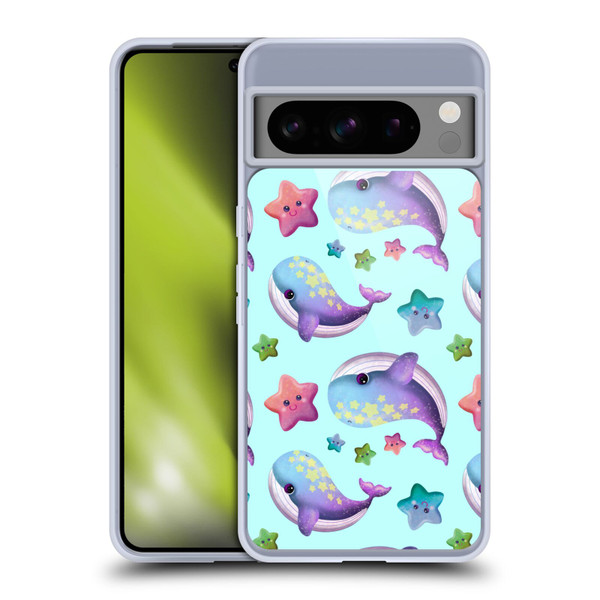 Carla Morrow Patterns Whale And Starfish Soft Gel Case for Google Pixel 8 Pro
