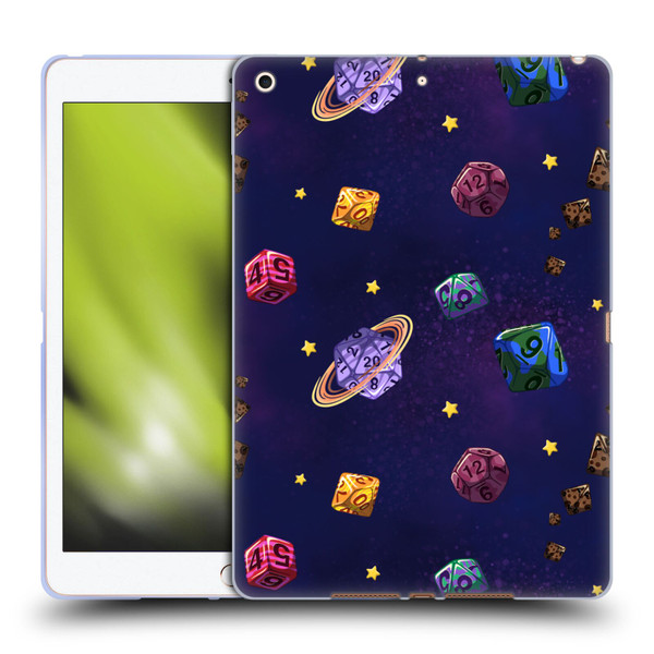 Carla Morrow Patterns Dice Numbers Soft Gel Case for Apple iPad 10.2 2019/2020/2021