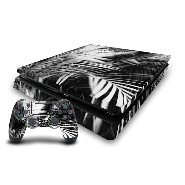 Dorit Fuhg Art Mix Palm Leaves Vinyl Sticker Skin Decal Cover for Sony PS4 Slim Console & Controller