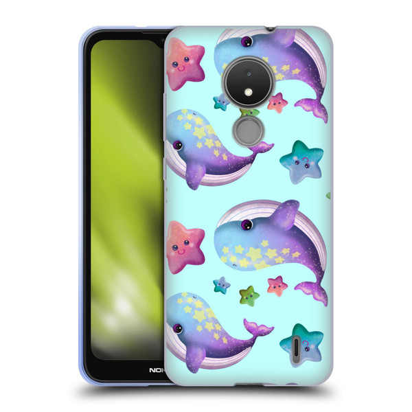 Carla Morrow Patterns Whale And Starfish Soft Gel Case for Nokia C21
