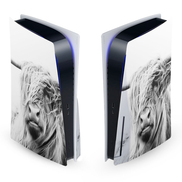 Dorit Fuhg Art Mix Portrait Of Highland Vinyl Sticker Skin Decal Cover for Sony PS5 Disc Edition Console